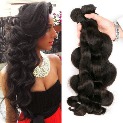 

CLAROLAIR Hair Human Hair Extensions Brazilian Body Wave Virgin Hair Wavy Virgin Brazilian Hair 4 Bundles