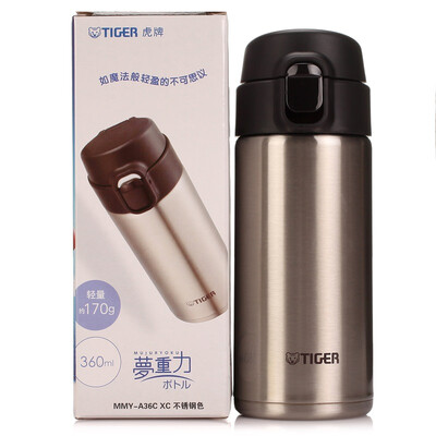 

Tiger Tiger 360ml вакуумная изоляция из нержавеющей стали Кубок ультра-легкий портативный спортивный спортивный моллюск чашка MMY-A36C-XC нержавеющая сталь