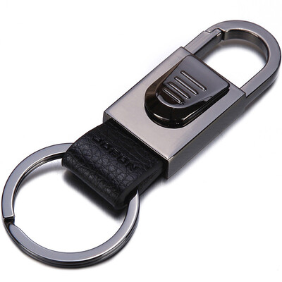 

Jingdong supermarket JOBON Zhongyin key chain ring car key chain chain fiber leather buckle waist hanging type ZB-005C chrome