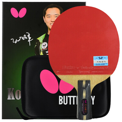 

Butterfly Kutter Kong Linghui table tennis bats pen-hold double-sided anti-adhesive carbon bottom plate full-type single shot with a set of shots