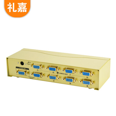 

LIJIA VGA Switcher Into Four High-Definition Video Converter 1 In 4 Out Cut Screen Multiple Host Computer Monitor Sharing Monitor LJ-8804