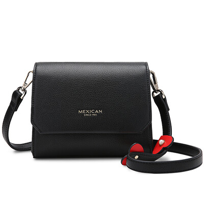 

Scarecrow MEXICAN shoulder bag Korean version of the small square bag fashion wild shoulder slung female bag black