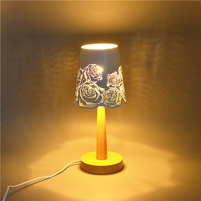 

Table lamps for bedroom White lampshade Table lamp for living room Wood lamp Home lighting for living room decorations Table lamp