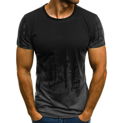 

Summer Mens Camouflage Short Sleeve Printed T Shirt