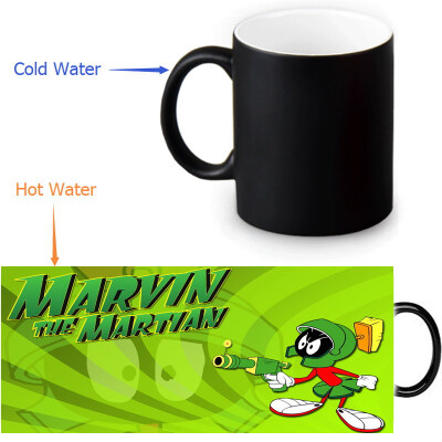 

Marvin The Martian Morphing Mug Color Change Tea Cup Magic Milk Coffee Mug