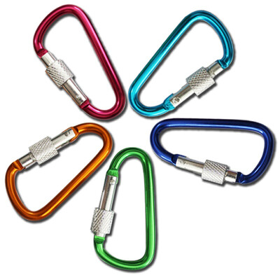 

Easy Tour aluminum fast hanging with a lock D-type hook driven by the equipment backpack hook color random