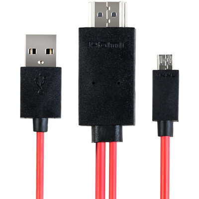 

Fujikaibo (Кабос) MHL включить кабель HDMI адаптер подключен Android телефон Micro USB адаптер кабель автомобиля линии телевидения высокой четкости (MHL Samsung специальный тип) 2 м