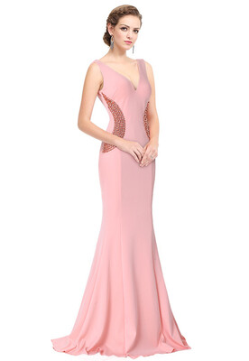 

Evening dress new drill fishtail Slim trailing performance banquet annual hosted dinner wedding long dress