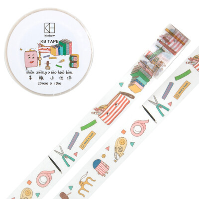 

Kinbor&paper tape 25mm10m hand book sticker color decorative tape hand book small partner DTB64200