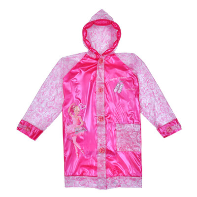 

Barbie Childrens Raincoat Girl Poncho Inflatable Cap Inflatable Sideband Book Bag Thicken Cartoon Schoolboy Raincoat BY-005 L C