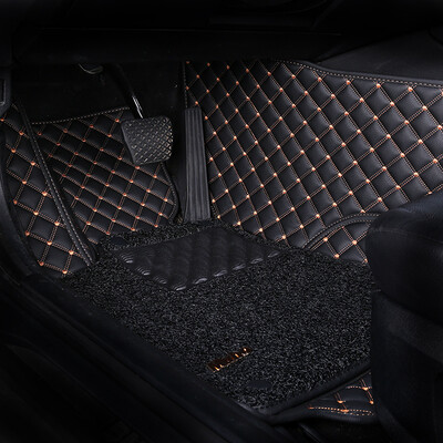 

MUBO car mats surrounded by leather wire ring double mats dedicated to 16-18 Geely emgrand GS car decoration mats mysterious black
