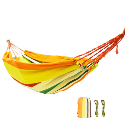 

Hammock outdoor Leisure bed hanging bed double peason sleeping canvas swing camping hamac hunting