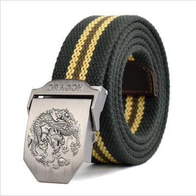 

Русский Государственный Герб Холст 2017 Модный мужской холст Поясная пряжка Металлический тактический пояс Мужские ремни Ремни Холст-пояс 110см