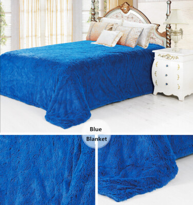 

double layer thickening PV fleece blanket