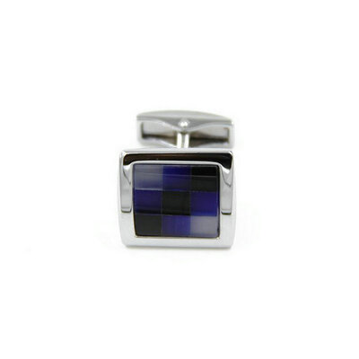 

Yoursfs® Copper with Gold Plated Blue Stone Square Style Cufflink Men's Fashion Jewelry
