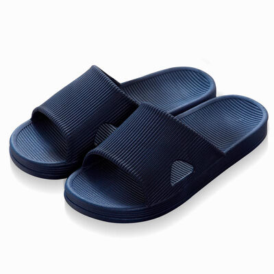 

Lovers Bathroom Slippers Couples Home Indoor Bathing Sandals Deep Blue 4041 LJ1821