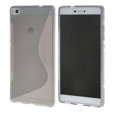 

MOONCASE Huawei P8 Дело S - линия Гибкая Прочный силиконовый гель ТПУ Тонкий чехол для Huawei Ascend P8 Серый