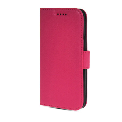 

MOONCASE High quality Leather Side Flip Wallet Card Slot Pouch Stand Shell Back ЧЕХОЛ ДЛЯ Htc One M8 Hot pink