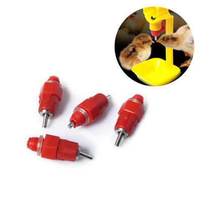 

MyMei 5pcs Chicken Nipple Drinkers Waterer Poultry Feeder 360degree Screw
