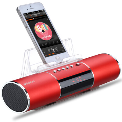

Пейзаж (SANSUI) E19 Динамик Bluetooth с картой радио MP3-плеер планшет для мобильного телефона за пределами небольшого динамика маленький звук красный