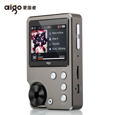 

Patriot aigo mp3 player MP3-105 PLUS hifi player HD lossless sound quality portable Walkman support DSD expandable support 128G gray