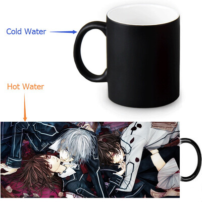 

Рыцарь вампиров 350 мл / 12 унций Тепловыражение Кружка Изменение цвета Чашка кофе Чувствительные морфинг-кружки Волшебная чашка для чайных чашек