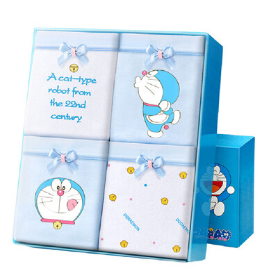 

Dream Time 4 Pack Medium Waist Sexy Hips Cute Little Womens Underwear Sweetheart Princess Blue L