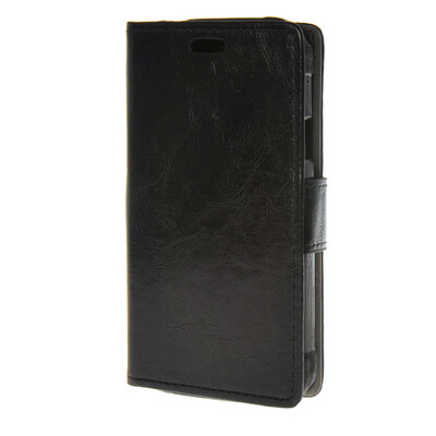 

MOONCASE Smooth Skin PU Wallet Flip Card Stand Back Leather Case Cover for Samsung Galaxy Xcover 3 G388F Black