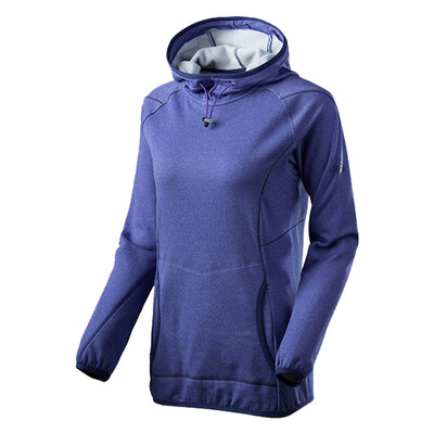 

McKinley outdoor fleece sweater men and women lovers warm sweeping fleece hooded pullover leisure long-sleeved sportswear 239923 blue woman female L