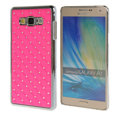 

MOONCASE Galsxy A7 Case Hard Luxury Chrome Rhinestone Bling Star Back Case Cover for Samsung Galsxy A7 Pink