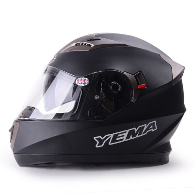 

Yema (YEMA) 829 Мотоциклетный шлем Мужской полный обложка Летний двойной объектив Полный шлем Женский электрический шлем безопасности Шлем безопасности Четыре сезона Код Черный