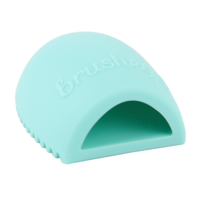 

1pc Cleaning Cosmetic Makeup Brush Foundation Brush Silicone Cleaner Tool Mint Green