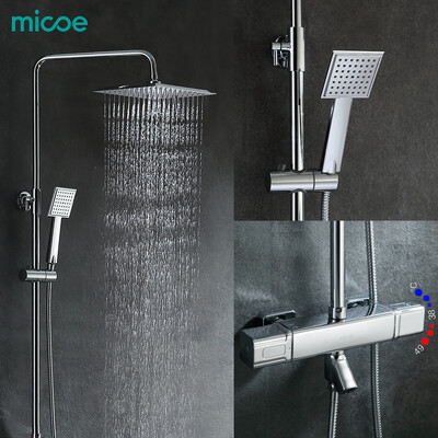

Micoe 2018 с горкой Бар> 400 мм набор для душа Новый для смесителя костюм настенный Ванная комната Лидер продаж и холодной Смешанн