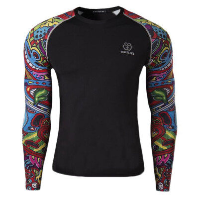 

Zogaa Mens T-shirt Close Dry 3D Printing Long Sleeve