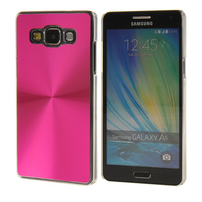 

MOONCASE Fashion CD Style Aluminium Metal Hard Case Cover for Samsung Galaxy A5 Hot pink 01