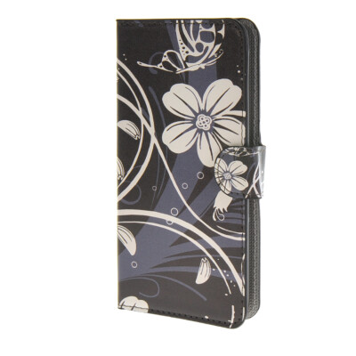 

MOONCASE Flower style Leather Wallet Flip Card Slot Stand Pouch Case Cover for HTC Desire 620 A11