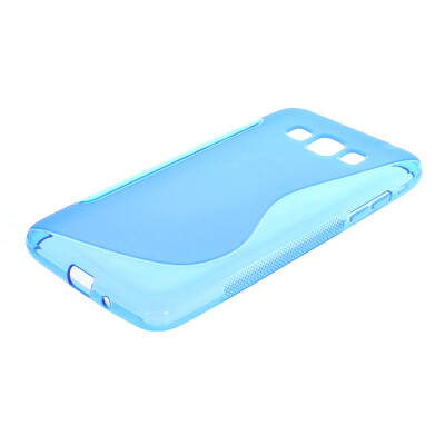 

MOONCASE  - Line Soft Flexible Silicone Gel TPU Skin Shell Back Case Cover for Samsung Galaxy Grand Max G7200 Blue