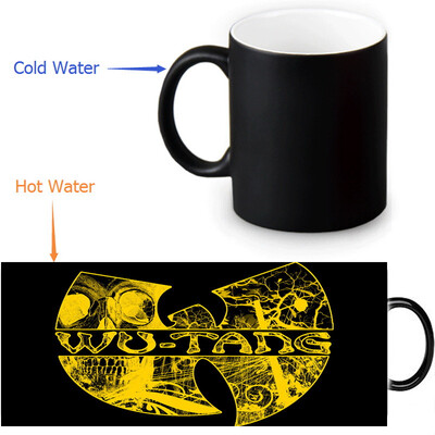 

Wu Tang Clan 350ml12oz Heat Reveal Mug Color Change Coffee Cup Sensitive Morphing Mugs Magic Mug Milk Tea Cups