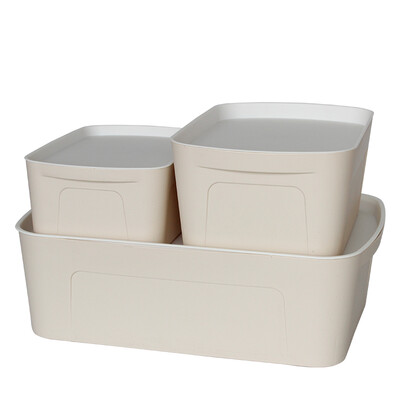

Jinghui Si Chuang JH0639 storage box large plastic storage box three sets of beige