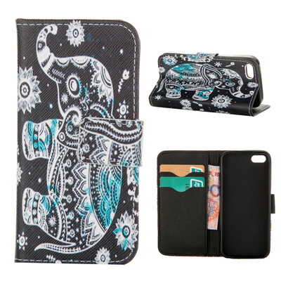 

MOONCASE ЧЕХОЛ ДЛЯ iPhone 5G / 5S Flip PU Leather Fold Wallet Card Slot Kickstand Back [Pattern series] /a15