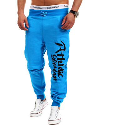 

Mens Letter Loose Harem Pants Drawstring Joggers Men Sport Pants Outdoor Sweatpants Men's Hip Hop Cotton Jogger Pants Pantalones