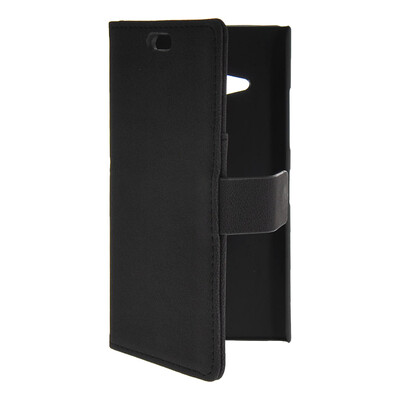 

MOONCASE Slim Leather Side Flip Wallet Card Slot Pouch with Kickstand Shell Back чехол для Nokia Lumia 730 Black
