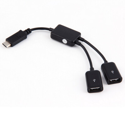 

USB 3.1 Type C USB-С Двойной 2-портовый концентратор адаптер для портативных ПК Tablet Macbook