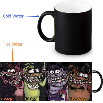 

Five Nights at Freddys Morphing Mug Color Change Tea Cup Magic Milk Coffee Mug