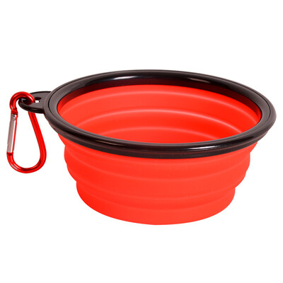 

Pet dock pet folding bowl cat bowl dog bowl pet bowl cat basin dog basin pet bowl feeding bowl cat food bowl cat food bowl dog supplies medium - red