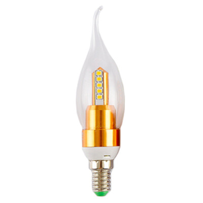 

Jingdong Supermarket] NVC lighting (NVC) light bulb led light 3WE14 spiral small mouth pull tail bubble gold base 2700K yellow