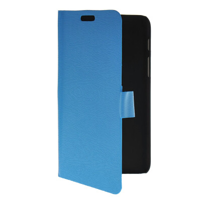 

MOONCASE Slim Leather Flip Wallet Card Pouch with Kickstand Shell Back Case Cover for Samsung Galaxy Tab Q T2558 Blue