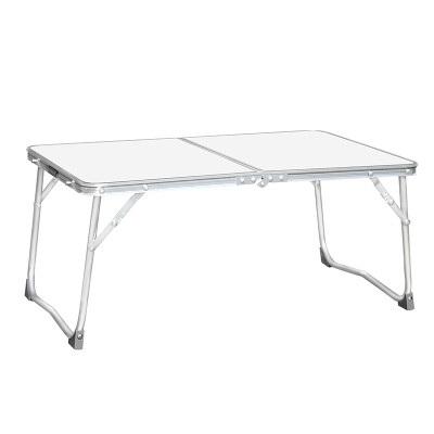 

Shang Long portable aluminum alloy folding outdoor computer desk desk lazy bed small table camping table table table mini compact and easy to carry 60 * 40cm white C01