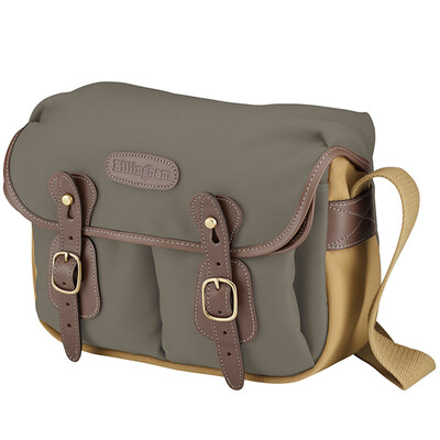 

Buckingham Billingham Hadley Small classic series of shoulder photography bag a machine two mirror flash gray green card side chocolate color leather nylon