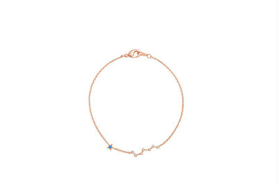 

ONICE 925 Sterling Silver Chain Bracelet Accented with Seven Stars WQL008
